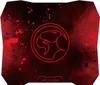 A gaming mousepad with a red and black design and a stylized bird logo. Náhled obrázku produktu