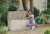 Keter Gartentruhe KENTWOOD – 350L – wetterfest – helles Produktbild-Vorschau 3