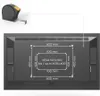 The back of a TV showing VESA mounting hole dimensions. Voir les images du produit