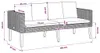 vidaXL 2-Sitzer-Gartensofa mit Auflagen Poly Rattan Schwarz Produktbild-Vorschau 7