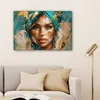 MuchoWow® - Leinwandbilder - Frau - Porträt - Gold - Luxus Produktbild-Vorschau 6