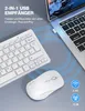 Tastatur Maus Set, Deutsch QWERTZ Layout, 2.4 GHz Funk Mini Produktbild-Vorschau 2