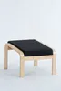 Hocker Siesta Birke Stoff schwarz Produktbild-Vorschau 2