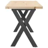 The Living Store Couchtisch X-Gestell 110x40x45,5 cm Produktbild-Vorschau 6