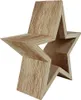 Deko Holzstern 17cm Natur Weihnachtsstern Fensterdeko Produktbild-Vorschau 3