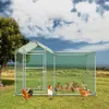 LZQ Outdoor Hühnerstall Hühnerhaus Dach Geflügelstall Produktbild-Vorschau 14