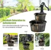 Zahradní fontána s vodní pumpou Rustikální kaskádová vodní Náhled obrázku produktu 3