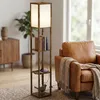 HOMCOM Vloerlamp met 3 planken, verlichting, E27, tot 40W, Productafbeelding-voorbeeld 2
