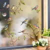 GKA XXL Fensterbild 10 Vögel auf 2 Ästen Fensterfolie Produktbild-Vorschau 2