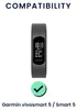 kwmobile 2x Uhrenarmband für Garmin vivosmart 5 / Smart 5 Produktbild-Vorschau 2