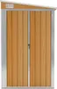 vidaXL Anbauschuppen Braun 118x100x178 cm Verzinkter Stahl Produktbild-Vorschau 3