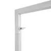A close-up view of a white metal clothing rack with an adjustable knob. Náhled obrázku produktu