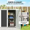 Outsunny Abri de Jardin - cabane de jardin 1,26 m² - Voir les images du produit 4