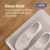 Rotho Clear Aufbewahrungsbox mit Deckel 3 x 10 L stapelbar Produktbild-Vorschau 3