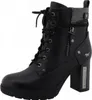 Mustang  Damenschuhe Stiefeletten Schnürer Schwarz Freizeit Produktbild-Vorschau 6