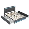 A bed frame with drawers and LED lighting. Anteprima dell’immagine prodotto