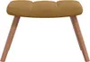 vidaXL Poltrona relax con sgabello in velluto marrone Anteprima dell’immagine prodotto 6