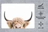 MuchoWow® Mauspad Mousepad Kuh - Hörner - Tiere - Natur Produktbild-Vorschau 2