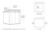 Gartenhaus Keter Cortina 7x7 graphit, mit Boden, Produktbild-Vorschau 9