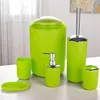 6tlg Badset Badezimmer Zubehör Set Organizer: (Grün Design Produktbild-Vorschau 3