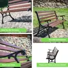 Gartenbank Parkbank Holtz Gusseisen Garten Outdoor Bank Produktbild-Vorschau 6