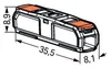 Wago 221-2411, Orange, Transparent, Buchse, Gerade, Produktbild-Vorschau 3