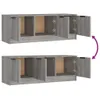 vidaXL TV-Schrank Grau Sonoma 102x35x36,5 cm Holzwerkstoff Produktbild-Vorschau 8