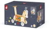 Janod Lauflernwagen Esel - Holz Schiebewagen mit Formenbox Produktbild-Vorschau 2