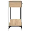 vidaXL Stolik konsola dąb sonoma 75x34,5x75 cm materiał Podgląd zdjęcia produktu 7