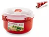 SISTEMA Contenitore Tondo Microwave Rosso Lt 0,91 Anteprima dell’immagine prodotto 2
