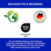 Marketing image with sustainability and regional production information. Produktbild-Vorschau