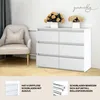 YUMEBLY | Kommode mit 6 Schubladen 100x33x71cm – großer Produktbild-Vorschau 4