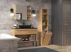 BDW, Mobile bagno con cesto portabiancheria, 2 ante, Anteprima dell’immagine prodotto 4