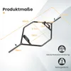 COSTWAY Trap Bar, bilanciere da 142 cm con 2 chiusure a Anteprima dell’immagine prodotto 3
