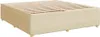 vidaXL Bettgestell ohne Matratze Creme 180x200 cm Stoff Produktbild-Vorschau 3