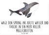 Mr. & Mrs. Panda Wandbild Orca DIN A6 - Weiß - Geschenk, Produktbild-Vorschau 1