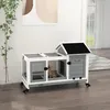 Klatka dla królików miniaturowych PawHut, klatka dla małych Podgląd zdjęcia produktu 2