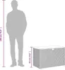 vidaXL Záhradná truhla sivá 110x55x63 cm polyratan akáciové Náhľad obrázku produktu 7