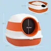 A diagram showing the dimensions of a cat litter box. Náhled obrázku produktu