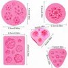 Silikonformen Blumen 5er Set für Fondant, Schokolade, Produktbild-Vorschau 2
