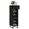vidaXL Scarpiera nera 30x35x105 cm Materiale a base di Anteprima dell’immagine prodotto 4