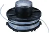 A close-up studio shot of a string trimmer head with line wound around it. Produktbild-Vorschau