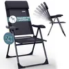 CASARIA® 2x Chaises de jardin pliantes Anthracite en Voir les images du produit 1