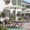 Parasol COSTWAY φ 270 cm, parasol de jardin en bois, Voir les images du produit 9