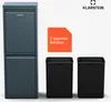 Klarstein Mülleimer 2 Fächer - 36 L Trennsystem, Edelstahl, Produktbild-Vorschau 2