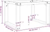 vidaXL Nohy konferenčního stolku O-rám 60x40x38 cm ocelové Náhled obrázku produktu 7
