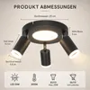 ZMH Deckenleuchte Led Deckenspot 3 Flammig GU10 - Produktbild-Vorschau 5