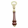 Flaschenöffner, Messing mit Holzgriff, 18 cm Produktbild-Vorschau 2