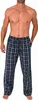 Herren Schlafanzug Pyjama Hose lang kariert aus Baumwolle ; Produktbild-Vorschau 4