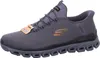 A single gray Skechers shoe is shown against a white background. Produktbild-Vorschau